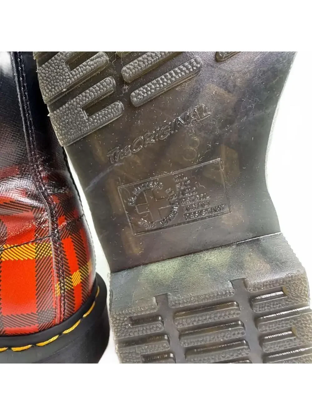 Dr. Martens 1460 McMartens Tartan Leather Boots Men’s Size 9